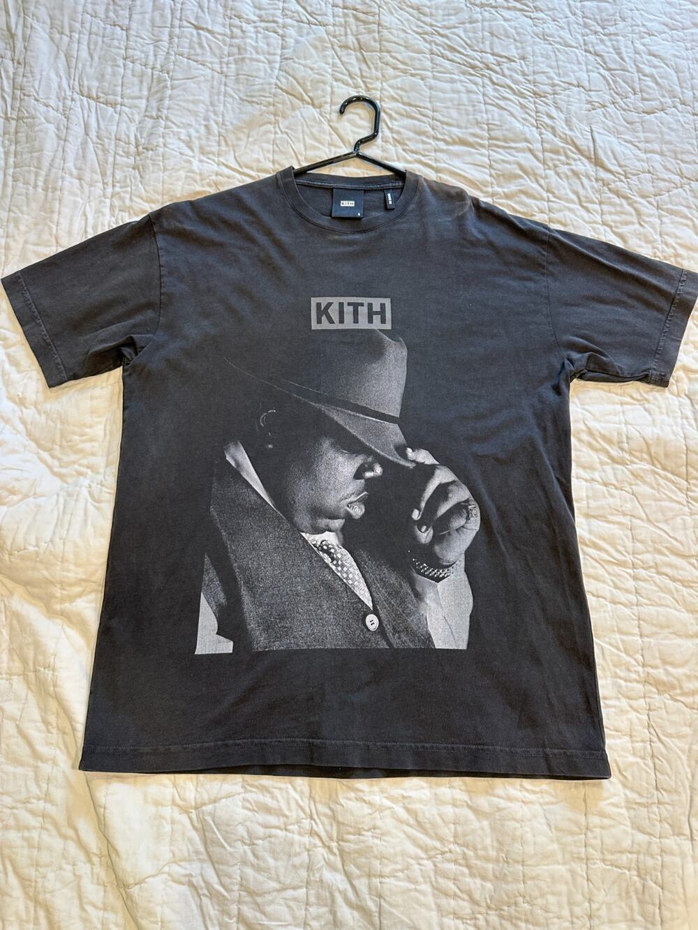 Kith x Notorious BIG T Shirt - Black Graphic Biggie Smalls Rap Tee - Mens S